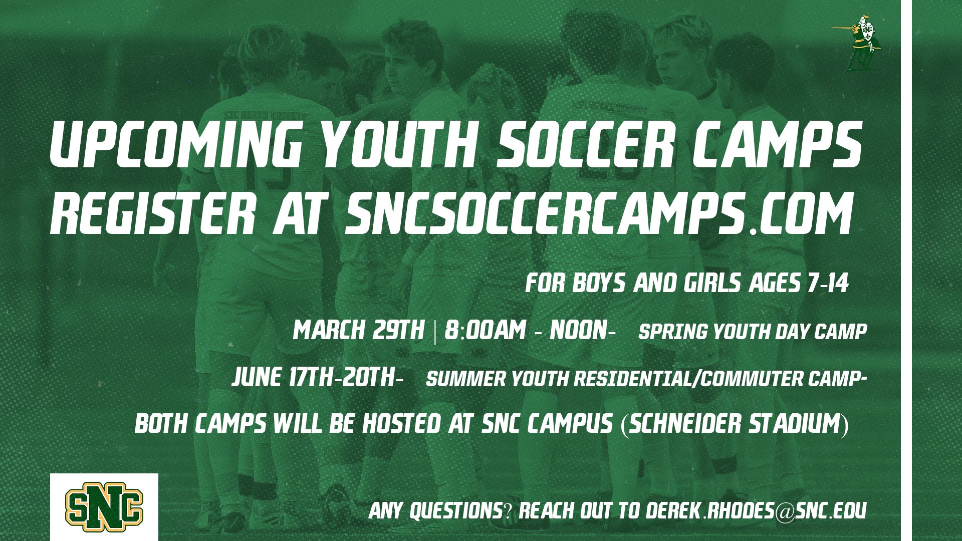 Upcoming SNC Youth Camps 2024