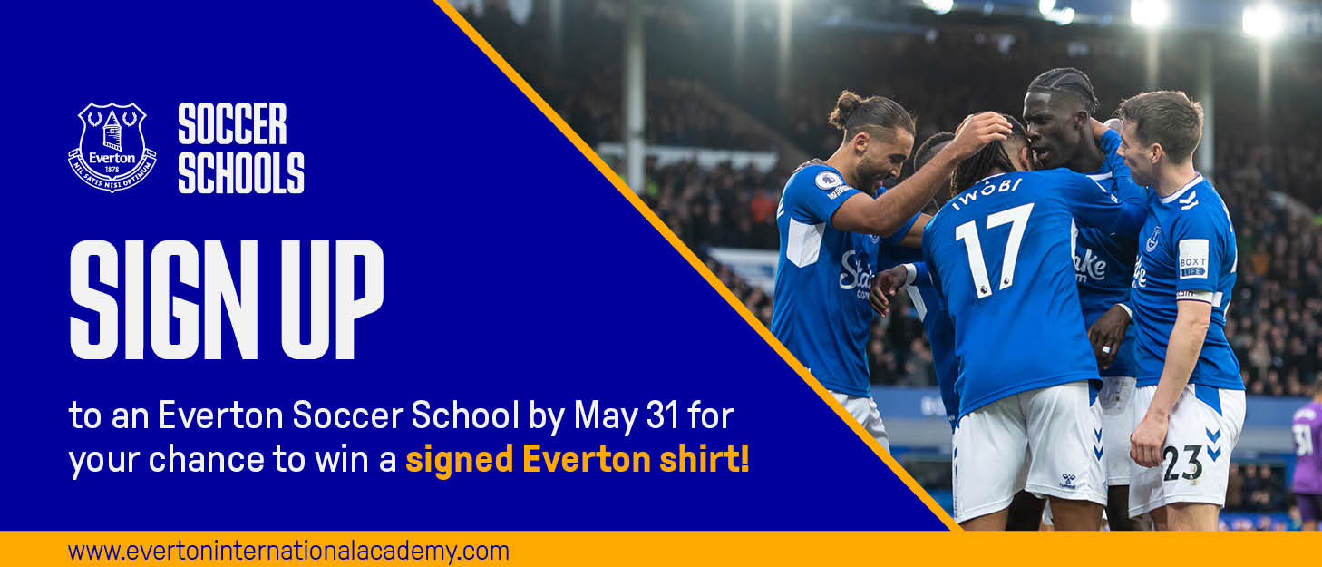 Everton International Soccer Schools 2023 Early Bird Flyer