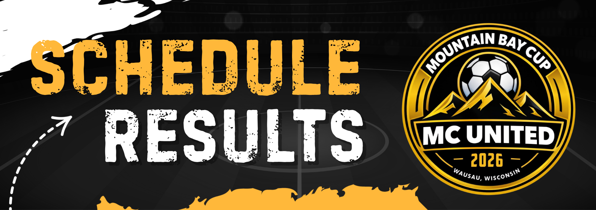 Copy of Black And Red Grunge Modern Football Schedule Program (8.5 x 3 in)